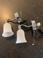 2 Wandlampen - Geschikt voor Badkamer, Ophalen of Verzenden, Gebruikt, Glas