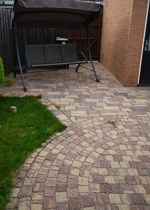 Sierbestrating, mix van verschillende maten, Mediteraans, Tuin en Terras, Tegels en Klinkers, Gebruikt, Klinkers, Beton, 10 m² of meer