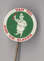 Slager Slagerij van Tol speldje, Verzamelen, Speldjes, Pins en Buttons, Gebruikt, Niet vindbaar, Niet vindbaar, Speldje of Pin