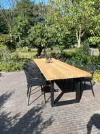 Stoere Douglas Tuintafel met Stalen Poten – Helemaal op Maat, Ophalen of Verzenden, Nieuw