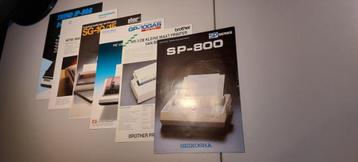 Oude folders Dot Matrix printers beschikbaar voor biedingen