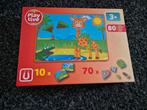 Playtive Magneet Puzzel - Dieren, 2 tot 4 jaar, Zo goed als nieuw, Van hout, Meer dan 50 stukjes