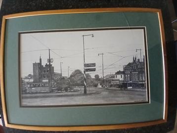 Aquarel Koemarkt Schiedam - Maarten Kemper beschikbaar voor biedingen