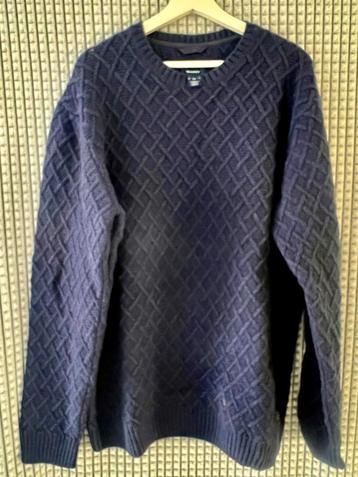 GANT donkerblauwe wollen kabeltrui beschikbaar voor biedingen