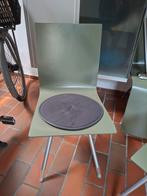 Set van 4 groene design stoelen, Huis en Inrichting, Ophalen, Gebruikt, Overige kleuren, Vier