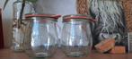 2 weck potjes Dille&kamille, Ophalen of Verzenden, Zo goed als nieuw, Glas, Pot, Bus of Blik
