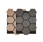 Hexagon Wandanelen Muurdecoratie 80x60cm in 4 kleuren, Huis en Inrichting, Woonaccessoires | Wanddecoraties, Ophalen of Verzenden