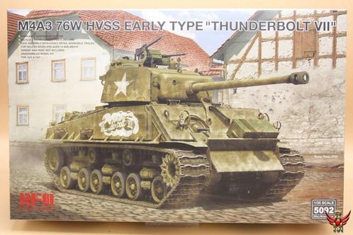 ROWASP | RFM Ryefield Model 1/35 M4A3 76W HVSS Early Type, Hobby en Vrije tijd, Modelbouw | Auto's en Voertuigen, Nieuw, Tank