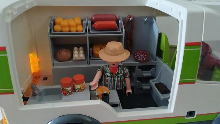 Playmobil Marktkraam Wagen 70134 (Zonder Dak), Kinderen en Baby's, Speelgoed | Overig, Gebruikt, Jongen of Meisje, Ophalen of Verzenden