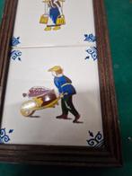 tegel melkmeisje en de kruier, Huis en Inrichting, Woonaccessoires | Tekstborden en Spreuken, Ophalen of Verzenden, 'T Olde Gre-j