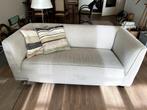 Gelderland 4850 2-zits bank in mooie lichte stof, Huis en Inrichting, Banken | Bankstellen, Ophalen, Gebruikt, Design, 150 tot 200 cm