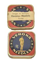 blik grammofoon naalden blikjes vol Verona 15 per stuk, Ophalen of Verzenden, Gebruikt, Overige, Overige merken