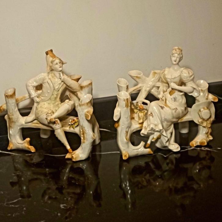 2 antieke stukken porselein, Antiek en Kunst, Antiek | Porselein, Ophalen of Verzenden