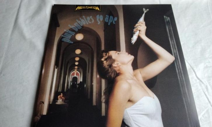 Lp Heavy Metal Helloween Pink Bubbles Go Ape ZGAN /As MINT, Cd's en Dvd's, Vinyl | Hardrock en Metal, Nieuw in verpakking, Ophalen of Verzenden