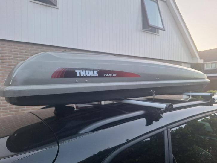 Te huur in Friesland. Dakoffer Thule 500 met 310ltr!, Auto diversen, Dakkoffers, Ophalen