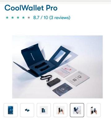 Nieuwe CoolWallet Pro – hardware wallet beschikbaar voor biedingen