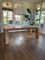 Eiken eettafel 220x100, Ophalen, 100 tot 150 cm, Eikenhout, 200 cm of meer
