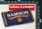 Sticker: Samson - Halfzware Shag - Tabac a rouler, Ophalen of Verzenden, Zo goed als nieuw, Bedrijf of Vereniging