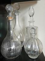 Glazen Karaffen Set, Huis en Inrichting, Woonaccessoires | Vazen, Wit, Ophalen of Verzenden, Minder dan 50 cm, Glas