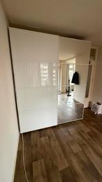 IKEA Pax kast - wit glas & spiegeldeur - zo goed als nieuw, Ophalen, 200 cm of meer, 150 tot 200 cm, Met lade(s)