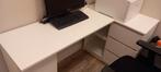 Wit bureau met lichte beschadiging, Ophalen, Gebruikt, Bureau