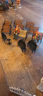 Lemax zitbanken., Ophalen of Verzenden, Gebruikt