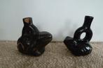 Zwarte aardewerk beeldjes, Peru, circa 1970, 2 st, Antiek en Kunst, Ophalen of Verzenden