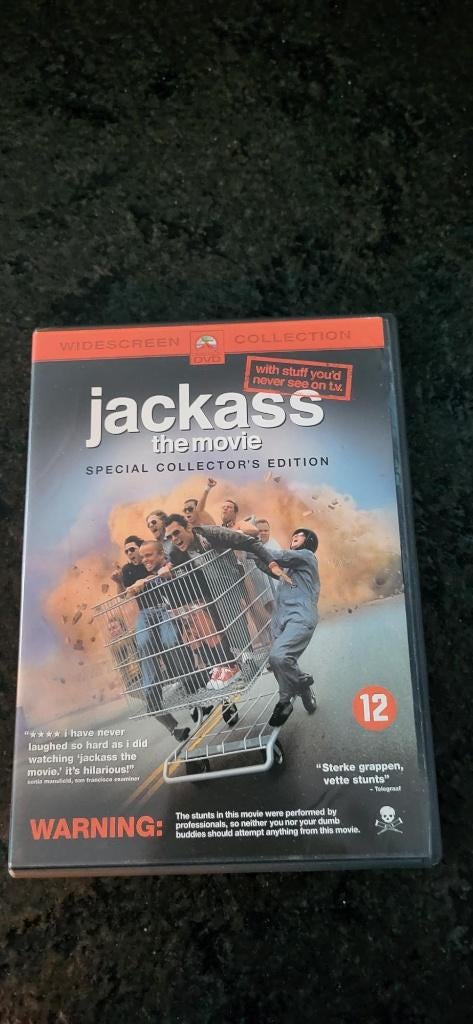 dvd Jackass the movie, Vanaf 12 jaar, Ophalen of Verzenden, Gebruikt, Actie