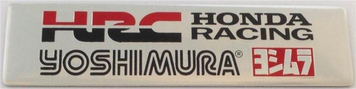 Yoshimura aluminium Uitlaatplaatje #7, Motoren, Accessoires | Stickers, Ophalen of Verzenden