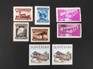 Slovakije / Slovensko : 8 postzegels beschikbaar voor biedingen