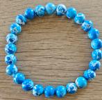 Blauwe regenbloem jade 8 mm armband, Sieraden, Tassen en Uiterlijk, Edelstenen, Ophalen of Verzenden, Nieuw