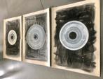 Serie van 3 XL Originele Vintage 80s Marek Janicki Artworks, Ophalen