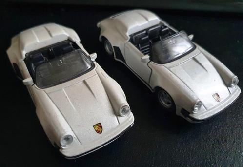 Maisto Shell Porsche 911 speedster wit 2x, Hobby en Vrije tijd, Modelauto's | Overige schalen, Gebruikt, Auto, Ophalen of Verzenden