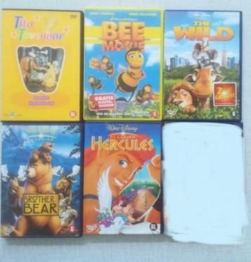 diverse kinderdvd's my little pony, dribbel, pocahontas, enz beschikbaar voor biedingen