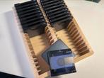 Minidisc’sbakje ( hout) met 20x SONY PREMIUM BLAUW 74 MIN., Ophalen of Verzenden