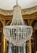 Grote vintage kristallen kroonluchter 135 x 70, Ophalen of Verzenden, Zo goed als nieuw