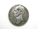 1 Zilveren Gulden Koning Willem ll uit het jaar 1848, 1 gulden, Zilver, Ophalen of Verzenden, Losse munt