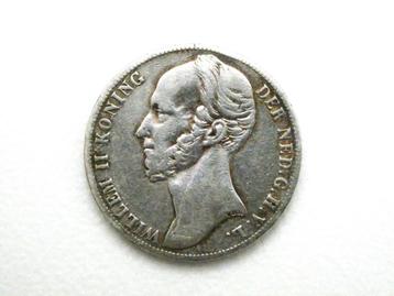 1 Zilveren Gulden Koning Willem ll uit het jaar 1848 beschikbaar voor biedingen