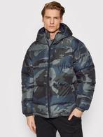 Adidas winterjas down jacket blauw grijs camo mt M nr 43825, Nieuw, Blauw, Maat 48/50 (M), Ophalen of Verzenden