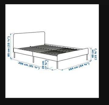 Ikea slattum bed 160200 - afbeelding 4