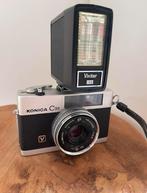 Konica C35 Efp + flash Vivitar 102, Ophalen of Verzenden, Zo goed als nieuw, Compact, Konica