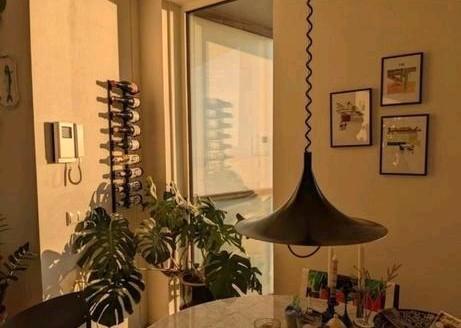 Hele toffe heksenhoed lamp met trekkoord, Huis en Inrichting, Lampen | Hanglampen, Gebruikt, Ophalen