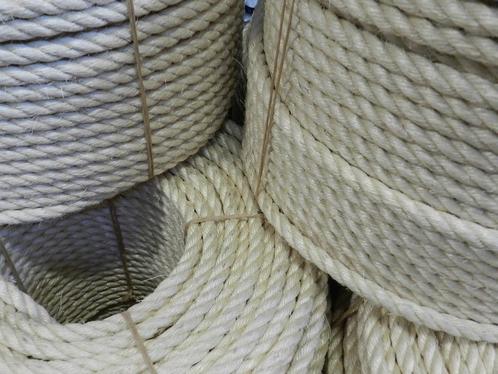 TOUW SISAL 10mm/220mtr 3-strengs, Watersport en Boten, Accessoires en Onderhoud, Nieuw, Overige typen, Ophalen