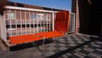 Vintage oranje KURZ ligbed daybed - klaar voor de zomer!, Ophalen, Aluminium