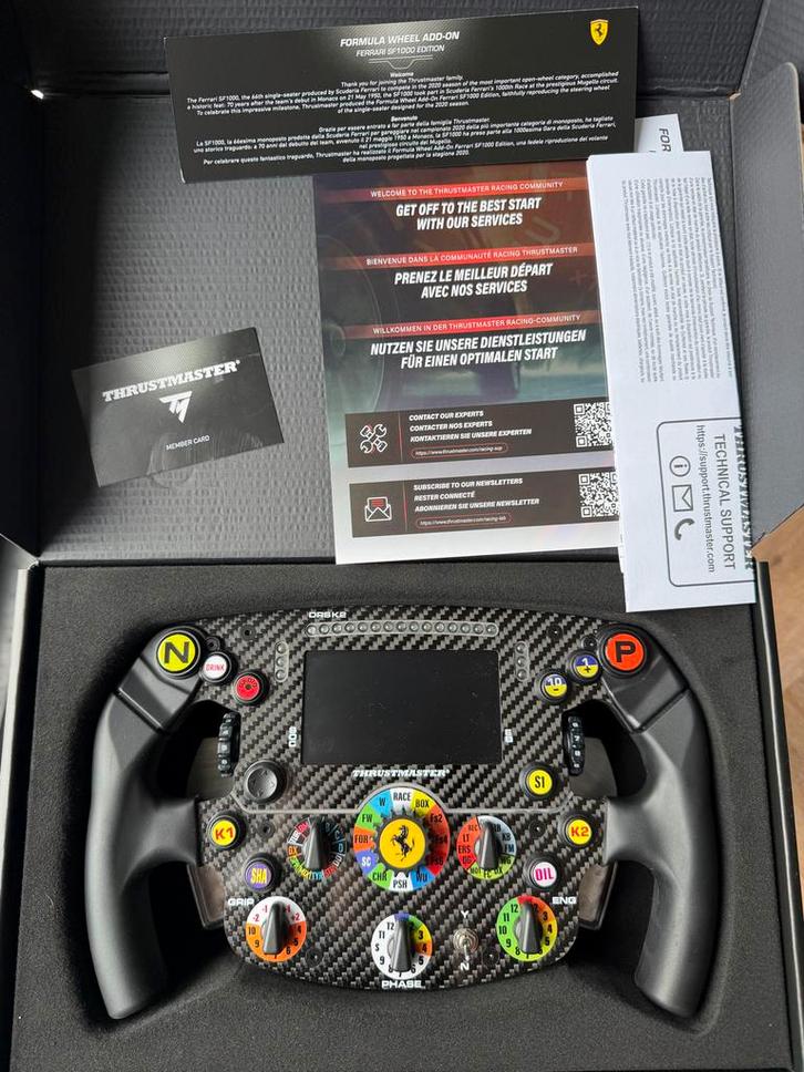 Thrustmaster Ferrari SF1000 Add-On Stuur, Spelcomputers en Games, Spelcomputers | Overige, Zo goed als nieuw, Ophalen