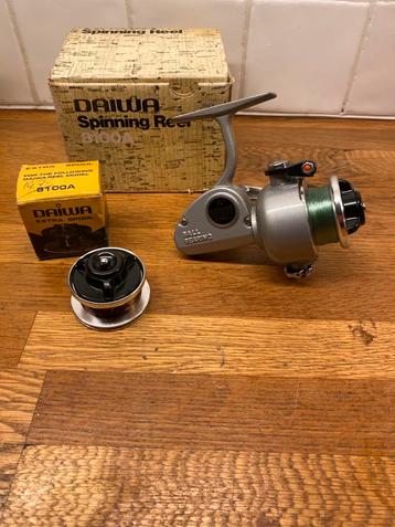 Daiwa 8100a in zeer mooie staat met doos en reserve spoel beschikbaar voor biedingen