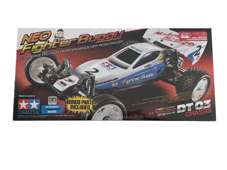 Tamiya 58587 1/10 Neo Fighter Buggy DT-03 rc auto, Hobby en Vrije tijd, Modelbouw | Radiografisch | Auto's, Nieuw, Auto offroad