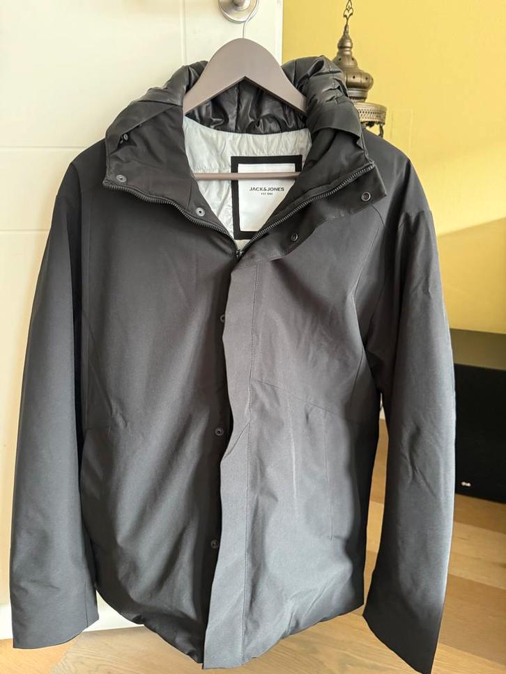 Jack & Jones winterjas XL - nette staat!, Kleding | Heren, Jassen | Winter, Zo goed als nieuw, Maat 56/58 (XL), Blauw, Ophalen of Verzenden