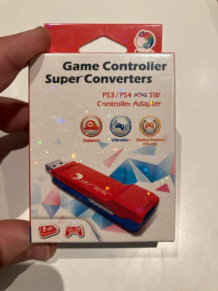 Brook Super Converter PS3/PS4 naar Switch - Rood/Blauw, Spelcomputers en Games, Spelcomputers | Nintendo Consoles | Accessoires