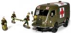 Renault 1000kg Ambulance 1950 +3 figuren 1:43, Nieuw, Overige merken, Ophalen of Verzenden, Auto